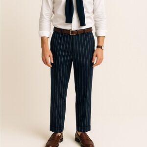 Giorgio Armani Men’s black Pinstripe Dress Pants IT 48/ US 34